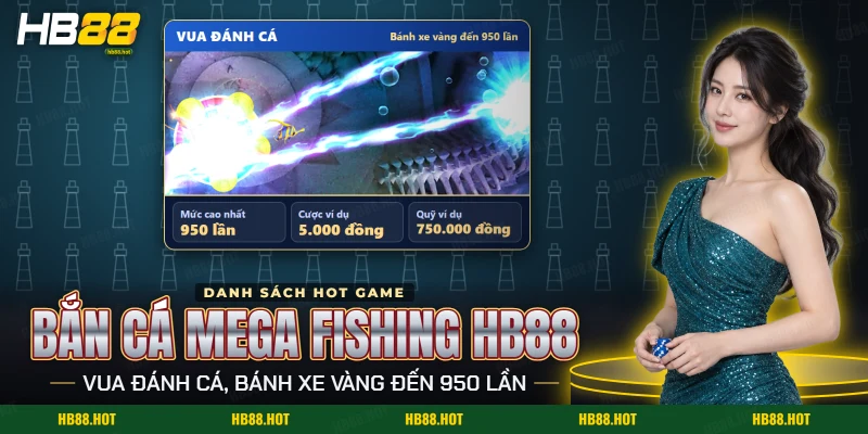 Màn chơi bắn cá Mega Fishing HB88 với tia điện xuyên đáy biển và bộ xương cá khổng lồ