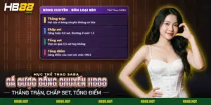 Kèo set và tổng điểm của trận bóng chuyền trong cá cược bóng chuyền HB88