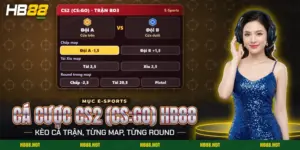 Bảng kèo cho cá cược CS2 (CS:GO) HB88 gồm chấp map, tài xỉu map và kèo round trong map