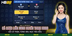 Bảng kèo Bo5 cho cá cược Liên Minh Huyền Thoại HB88 trong mục E-Sports