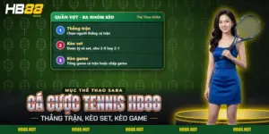 Kèo set và kèo game của trận quần vợt trong cá cược tennis HB88