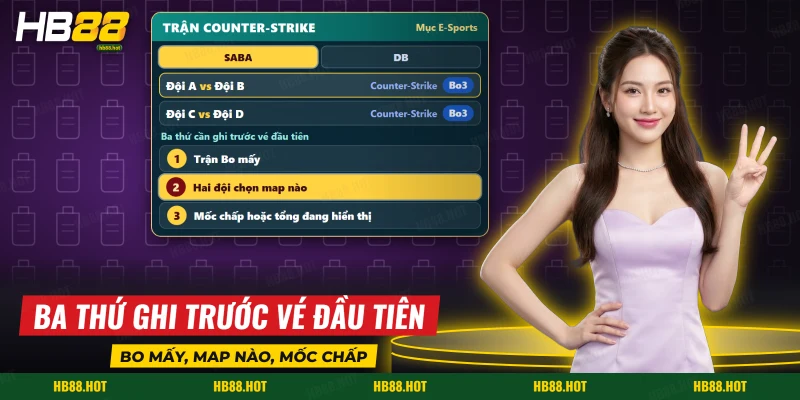 Danh sách trận Counter-Strike của hai sảnh SABA và DB