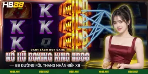Màn quay nổ hũ Boxing King HB88 với cuộn găng tay, quần đấu và biểu tượng thay thế