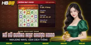 Màn quay nổ hũ Đường Mạt Chược HB88 với những quân bài mạt chược trên lưới năm cột
