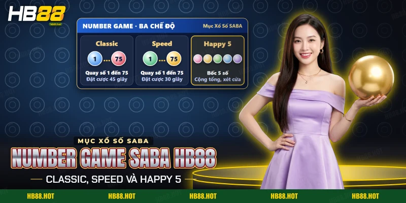 Các chế độ của Number Game SABA HB88 trong mục xổ số nhanh