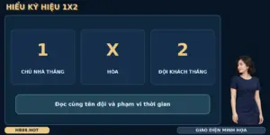 Tỷ lệ châu Âu 1X2 HB88 có sơ đồ ký hiệu chủ nhà thắng, hòa và đội khách thắng